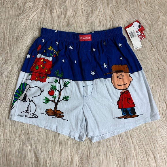 Peanuts Underwear & Socks Peanuts Peanuts Christmas Boxers Sm Med